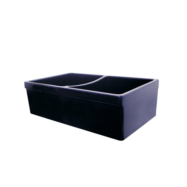 Whitehaus Rvrsbl Dbl Bowl Sink W/ 2 Lip On One Side And 2-1/2 Lip On The Opposit WHQDB532-BLUE - main